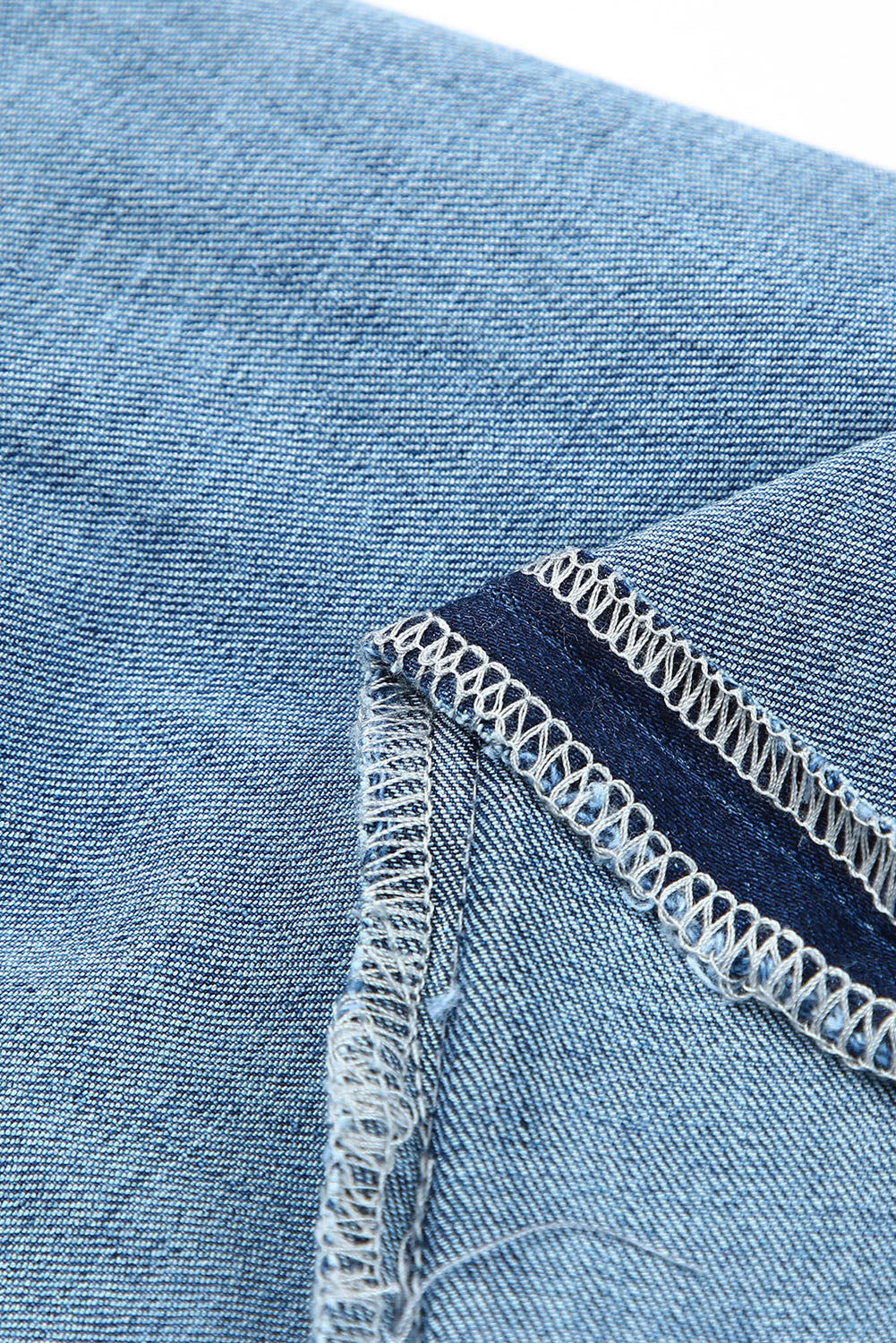 LC7873384-4-4, LC7873384-4-6, LC7873384-4-8, LC7873384-4-10, LC7873384-4-12, LC7873384-4-14, LC7873384-4-16, LC7873384-4-18, Sky Blue Rainbow Striped Ripped Jeans for Women Boyfriend Distressed Denim Jean Pants