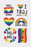 BH042070-2022, Multicolor Pride Tattoos Rainbow LGBT Gay Stickers