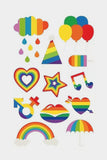 BH042070-6022, Multicolor Pride Tattoos Rainbow LGBT Gay Stickers
