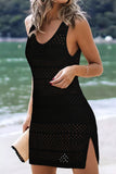 Womens Crochet Swimwear Cover Ups Hollow Out Knit Bathing Suit Beach Dresses