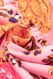 LC6119269-P1020-S, LC6119269-P1020-M, LC6119269-P1020-L, LC6119269-P1020-XL, Pink Floral Square Neck Ruffled Flutter Sleeve Tiered Midi Dress