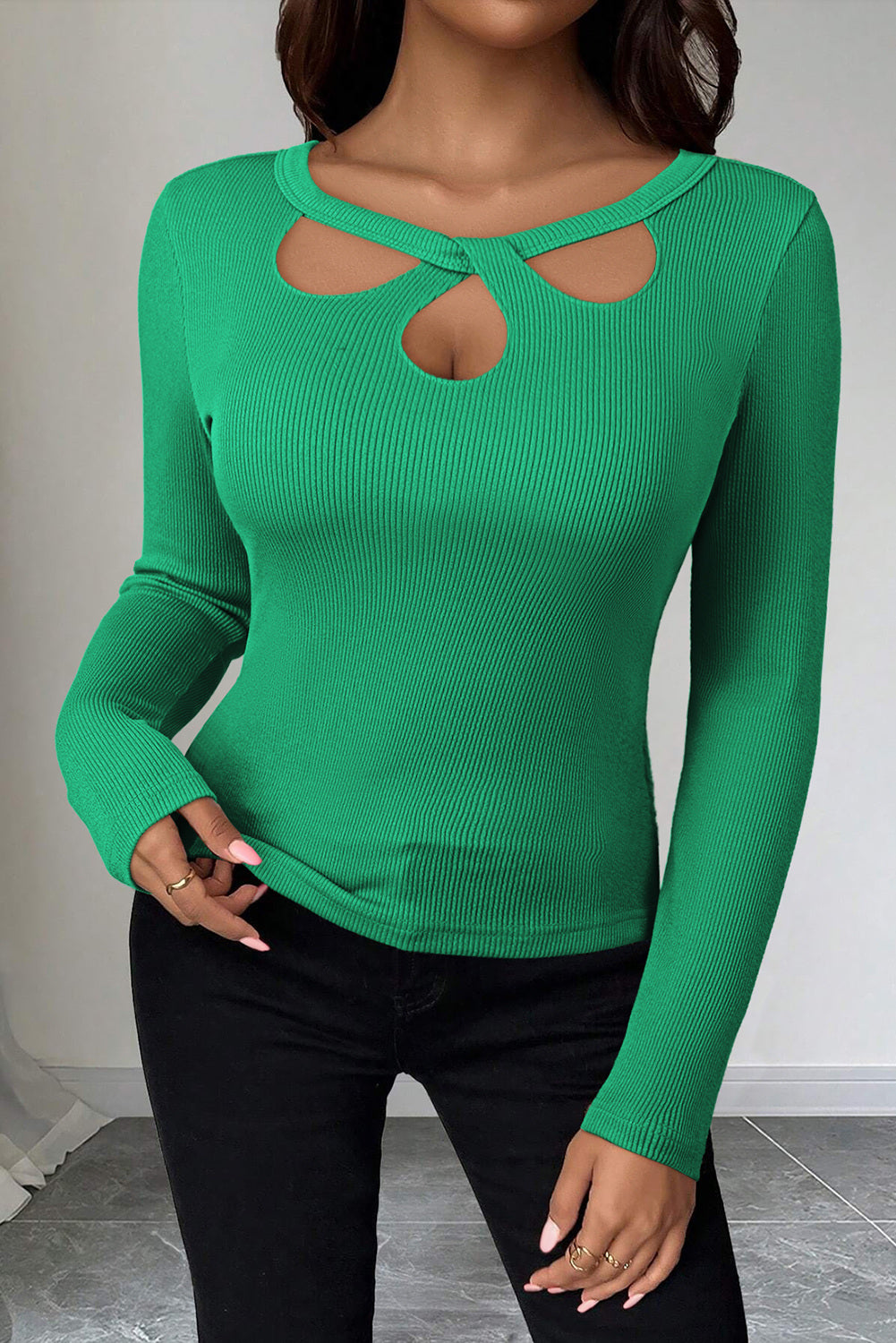 LC2726703-P109-S, LC2726703-P109-M, LC2726703-P109-L, LC2726703-P109-XL, Bright Green sweater