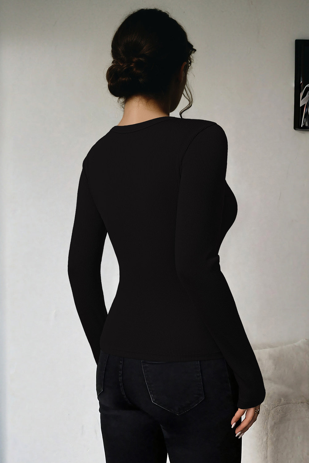 LC2726703-P2-S, LC2726703-P2-M, LC2726703-P2-L, LC2726703-P2-XL, Black sweater