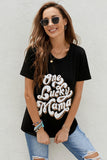 One Lucky Mama Tee Funny Graphic Tees Blouse
