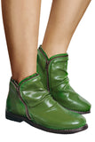 BH02143-9-37, BH02143-9-38, BH02143-9-39, BH02143-9-40, BH02143-9-41, BH02143-9-42, Green  Women Boots PU Leather Ankle Boots Waterproof Short Boots