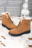 Women's Snow Winter Boots Lace Up Outdoor Boots