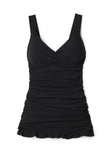 Women Tankini Sets Swimsuits Criss Cross Back Tie Ruched Ruffled Bathing Suit
