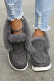 Women's Suede Faux Fur Ankle Boots Cold Winter Snow Boots