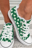 St. Patrick's Day Clover Shamrock Canvas Sneaker Casual Shoes