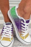Mardi Gras Women's Slip On Shoes Canvas Sneakers