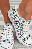 Rabbit Canvas Shoes for Women Easter Bunny Print Shoes