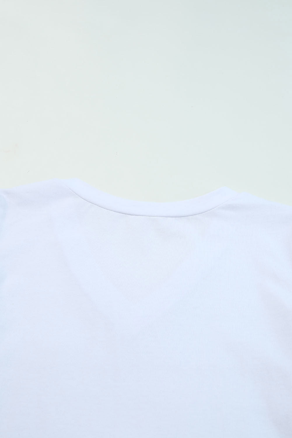 LC25219590-1-S, LC25219590-1-M, LC25219590-1-L, LC25219590-1-XL, White Women's Summer Casual Shirts Puff Sleeve V Neck T-Shirt