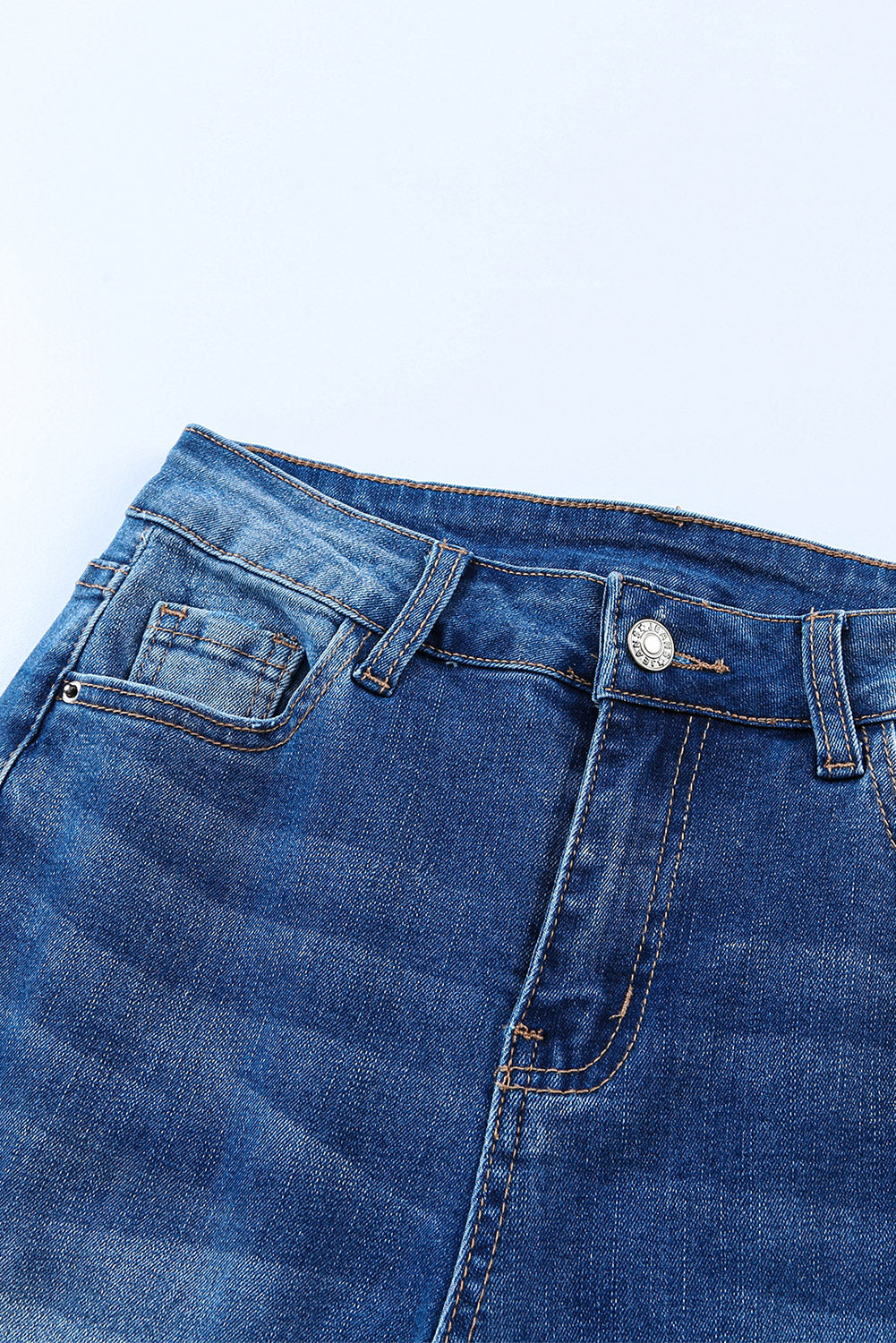 LC7872197-5-4, LC7872197-5-6, LC7872197-5-8, LC7872197-5-10, LC7872197-5-12, LC7872197-5-14, LC7872197-5-16, LC7872197-5-18, Blue Womens Casual Flare Jeans High Waisted Wide Leg Denim Pants