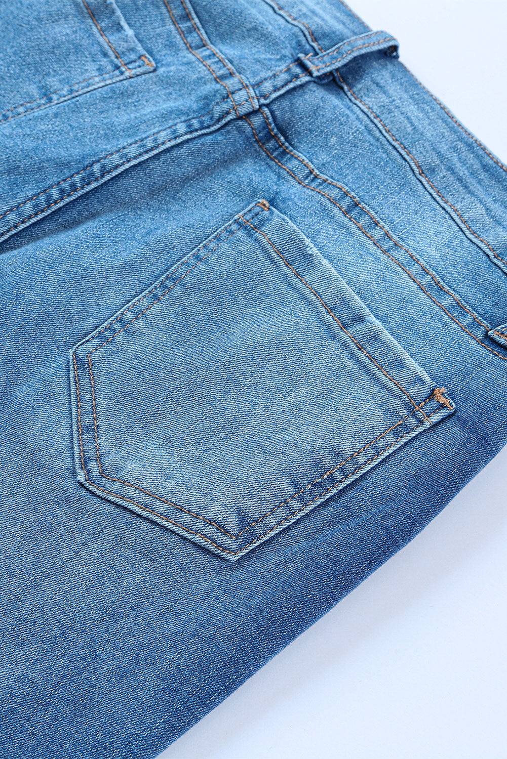 LC7872197-5-4, LC7872197-5-6, LC7872197-5-8, LC7872197-5-10, LC7872197-5-12, LC7872197-5-14, LC7872197-5-16, LC7872197-5-18, Blue Womens Casual Flare Jeans High Waisted Wide Leg Denim Pants