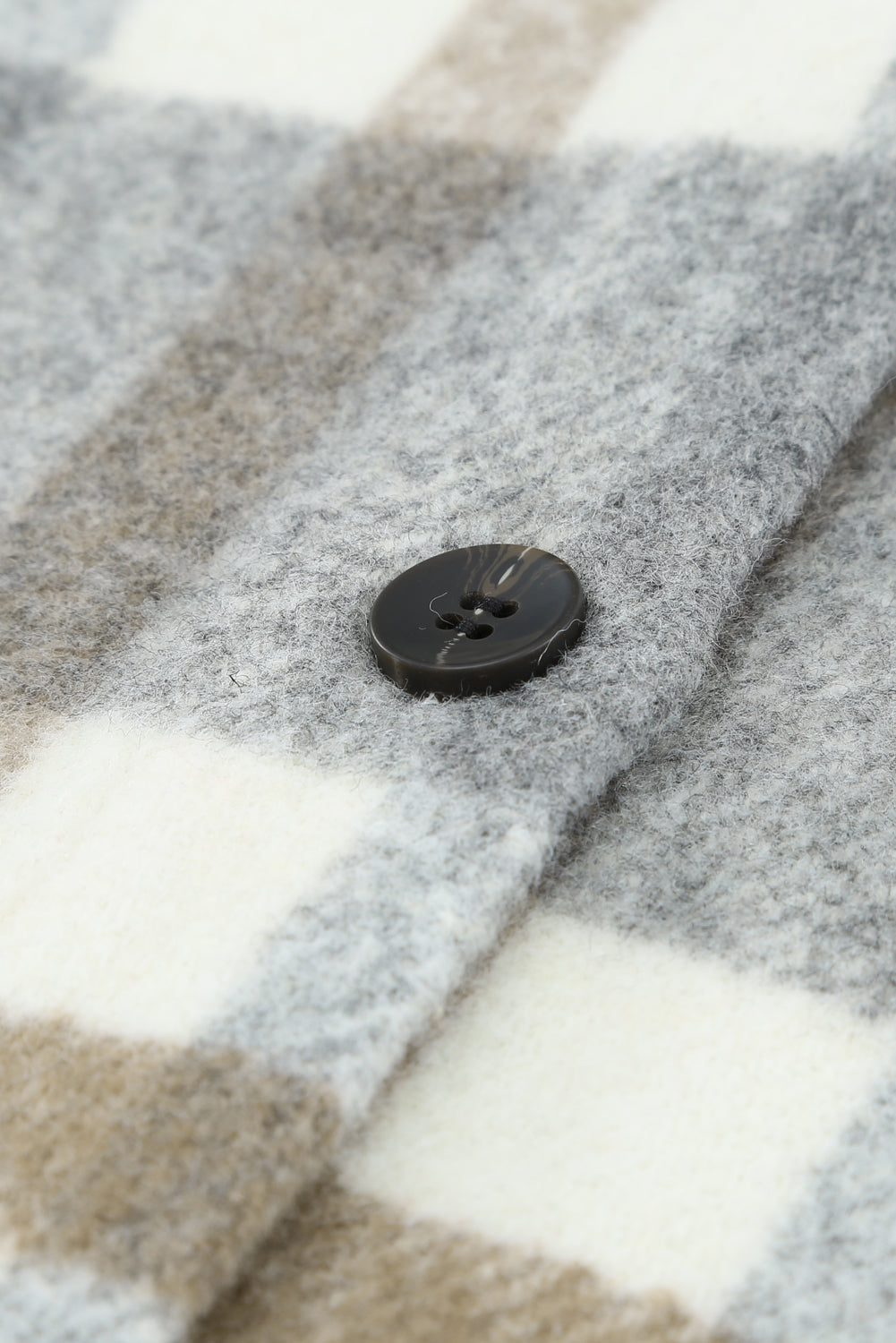 Women Long Sleeve Shirts Plaid Shackets Jacket with Pocket