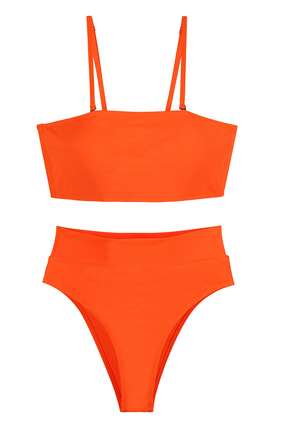 Sexy Bandeau Two Piece High Waisted Bikini Thong Bathing Suits Swimsuits