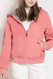 Womens Sherpa Lined Ski Jacket Watermelon Red