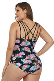 LC410802XXXL, LC410802XXL, LC410802XL, As shown Plus Size Swimsuit