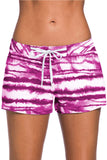 LC472155-6-S, LC472155-6-M, LC472155-6-L, LC472155-6-XL, LC472155-6-2XL, Sky Blue/Blue/Rose Drawstring Tie-dye Swim Shorts