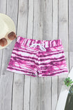 LC472155-6-S, LC472155-6-M, LC472155-6-L, LC472155-6-XL, LC472155-6-2XL, Sky Blue/Blue/Rose Drawstring Tie-dye Swim Shorts