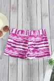 LC472155-6-S, LC472155-6-M, LC472155-6-L, LC472155-6-XL, LC472155-6-2XL, Sky Blue/Blue/Rose Drawstring Tie-dye Swim Shorts