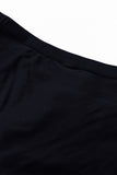 LC472108-2-S, LC472108-2-M, LC472108-2-L, LC472108-2-XL, Black  Leopard Drawstring Ruched Swim Skirt