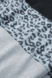 LC2539002-1011-S, LC2539002-1011-M, LC2539002-1011-L, LC2539002-1011-XL, LC2539002-1011-2XL, Gray Triple Colorblock Zipper Sweatshirt   Colorblock Leopard Zipper Sweatshirt