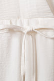 LC643831-1-S, LC643831-1-M, LC643831-1-L, LC643831-1-XL, LC643831-1-XS, White Solid Spaghetti Strap Wide Leg Drawstring High Waist Jumpsuit
