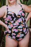 LC410802XXXL, LC410802XXL, LC410802XL, As shown Plus Size Swimsuit