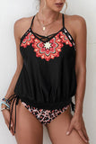 LC415646-2-S, LC415646-2-M, LC415646-2-L, LC415646-2-XL, LC415646-2-2XL, Black swimsuit set