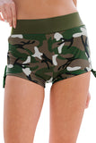 LC472117-9-S, LC472117-9-M, LC472117-9-L, LC472117-9-XL, LC472117-9-2XL, Army Green Camouflage Swim Shorts
