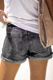 Women's Summer Denim Shorts LGBTQ Rainbow Graffiti Jeans Shorts