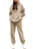 Sweat à capuche surdimensionné Jogger Sweatpants Outfit pour femme