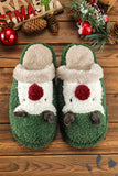 BH021181-22-37, BH021181-22-39, BH021181-22-41, BH021181-22-38, BH021181-22-40, Multicolor Christmas Reindeer Slippers for Women Xmas Moose Slippers Indoor Plush Slip-on Shoes