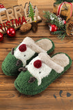 BH021181-22-37, BH021181-22-39, BH021181-22-41, BH021181-22-38, BH021181-22-40, Multicolor Christmas Reindeer Slippers for Women Xmas Moose Slippers Indoor Plush Slip-on Shoes