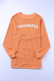 LC25312934-1014-S, LC25312934-1014-M, LC25312934-1014-L, LC25312934-1014-XL, LC25312934-1014-2XL, LC25312934-1014-3XL, Orange JOLENE Ribbed Corded Oversized Sweatshirt