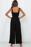 LC6411696-2-S, LC6411696-2-M, LC6411696-2-XL, LC6411696-2-L, Black Jumpsuit