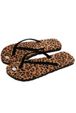 Women's Animal Print Flip Flops Non-slip Leopard Summer Sandals
