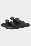 Women's Open Toe Slides Two Band Thick Soled Slippers