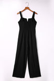 LC6411696-2-S, LC6411696-2-M, LC6411696-2-XL, LC6411696-2-L, Black Jumpsuit