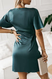 LC6113672-9-S, LC6113672-9-M, LC6113672-9-L, LC6113672-9-XL, LC6113672-9-2XL, Green dress