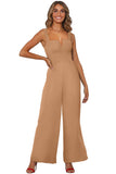 LC6411696-17-S, LC6411696-17-M, LC6411696-17-XL, LC6411696-17-L, Brown Jumpsuit