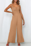 LC6411696-17-S, LC6411696-17-M, LC6411696-17-XL, LC6411696-17-L, Brown Jumpsuit
