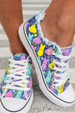 Cute Easter Rabbit Women’s Canvas Bunny Print Casual Shoes
