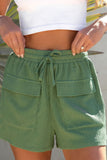 LC731329-9-M, LC731329-9-L, LC731329-9-XL, LC731329-9-S, Green Unstoppable Explorer Pocketed Drawstring Shorts 