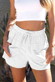 LC731329-1-M, LC731329-1-L, LC731329-1-XL, LC731329-1-S, White Unstoppable Explorer Pocketed Drawstring Shorts 