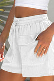 LC731329-1-M, LC731329-1-L, LC731329-1-XL, LC731329-1-S, White Unstoppable Explorer Pocketed Drawstring Shorts 