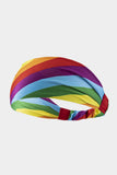 BH042004-22, Multicolor Rainbow Sport Yoga Wide Headband Hair Accessories Pride Accessories Decor