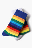 BH041619-1, White Pride Sport Socks Men Women Rainbow LGBTQ Accessories Socks