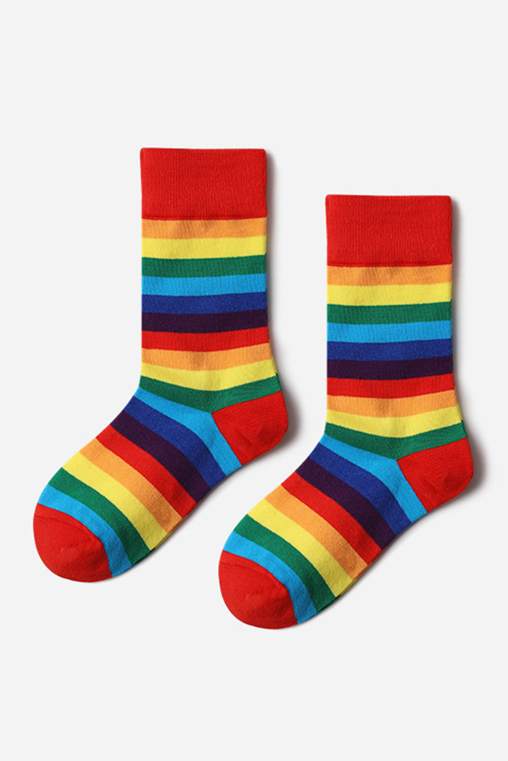 BH041619-3, Red Pride Sport Socks Men Women Rainbow LGBTQ Accessories Socks